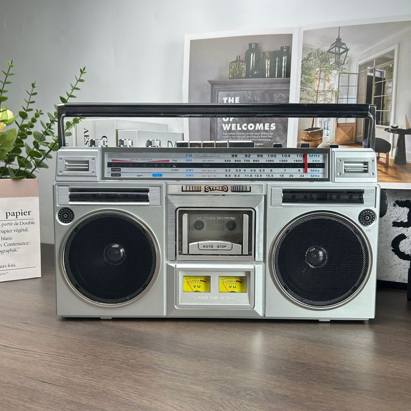 レトロノスタルジックなレコーダーテープマシン 80年代の昔ながらのノスタルジックなステレオレコーダー重低音Bluetoothオーディオ|undefined