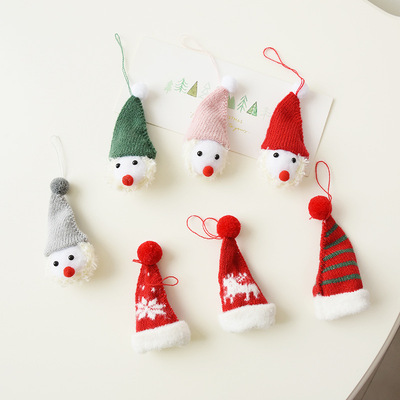 originality Christmas Wool Pendant diy Mini christmas tree ornament Pendants scene arrangement decorate Pendant