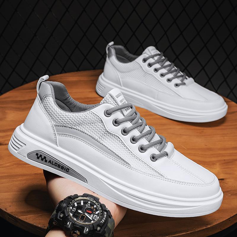 Verano nuevo estilo zapatos de malla casuales estudiantes pequeños zapatos blancos todos los partidos tendencia deportes zapatos de hombre estilo Hong Kong zapatos retro