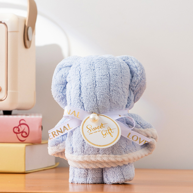 クリエイティブバニーお土産タオル、かわいいクマのタオル、誕生日プレゼント、結婚祝いのお返し、タオルギフト|undefined