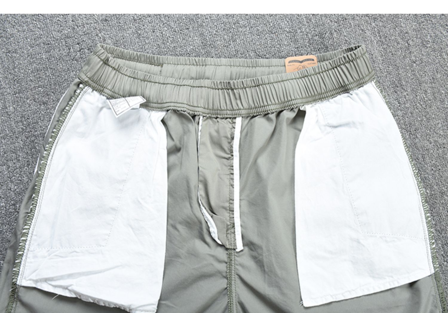 Men's Clothing Men's Slim Fit Casual Work Shorts Trendy Summer Thin Drawstring Elastic Waist Five Point Pants_viptrois.com