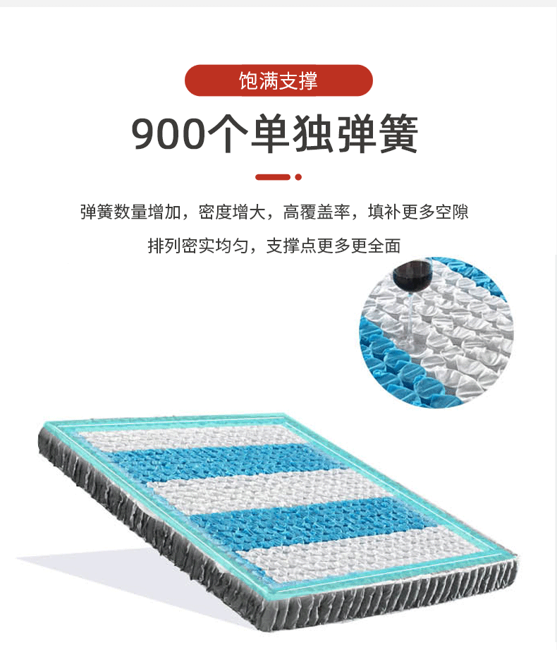 椰炭布弹簧乳胶床垫_13