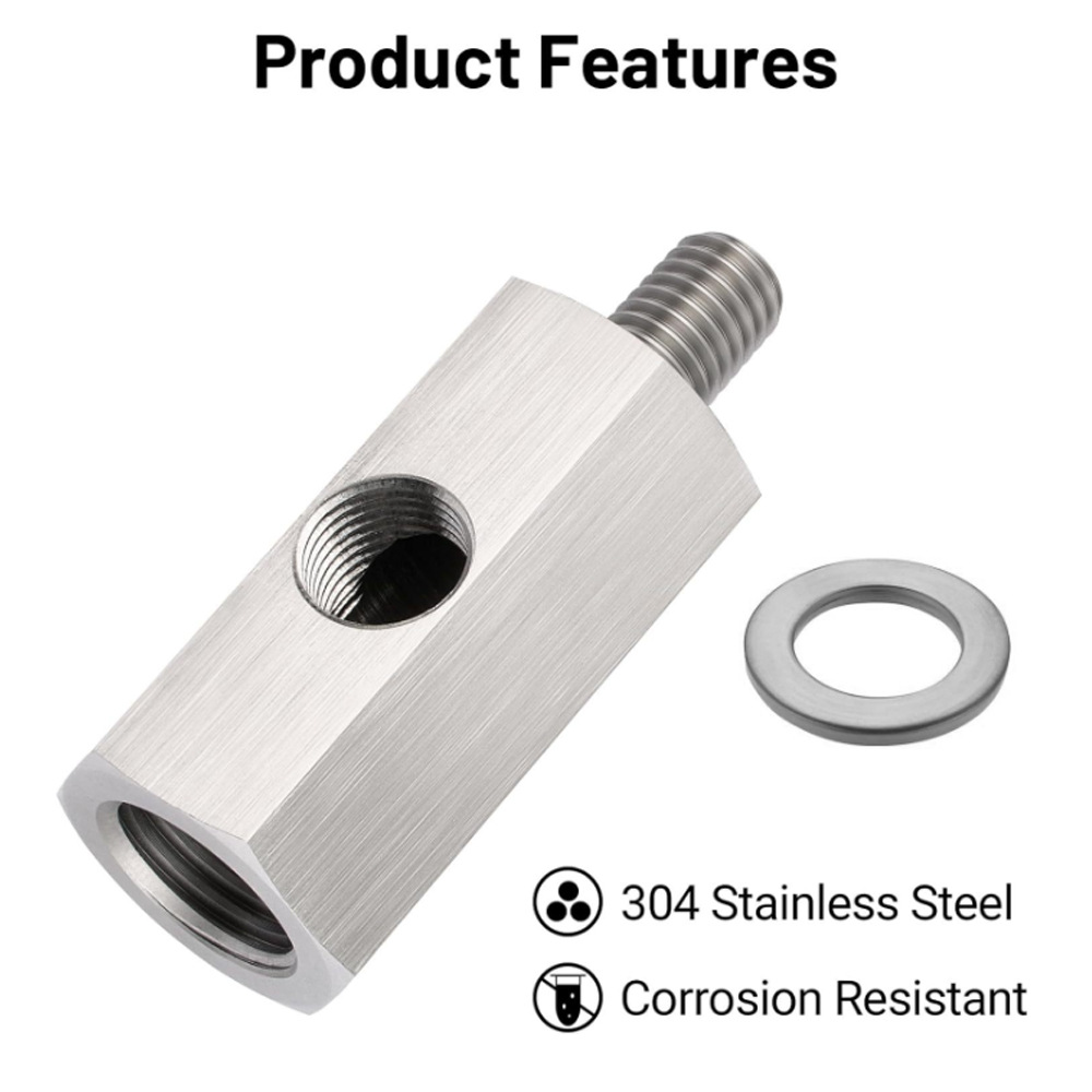 Cross-border modified auto parts M12 tee to 1/8NPT side hole oil pressure sensor adapter diameter change joint
