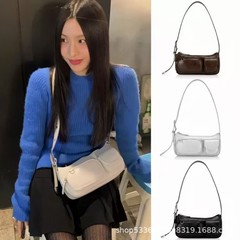 韩国FindKapoor斜挎包韩星ITZY同款时尚百搭多口袋单肩腋下女包包