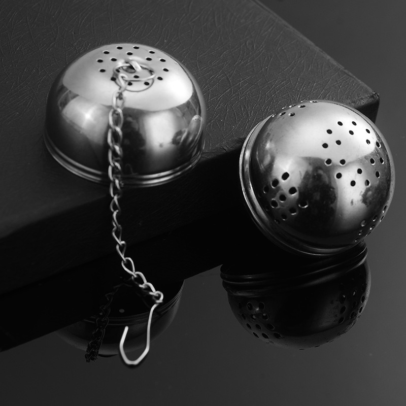 Filtro de bola de condimento de acero inoxidable Bola de condimento para hacer té con fugas de té Sopa de estofado Bola de té de cocina Weibao