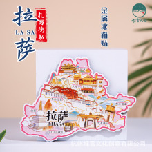 拉萨金属冰箱贴布达拉宫白塔大昭寺罗布林卡西藏原创旅游纪念品