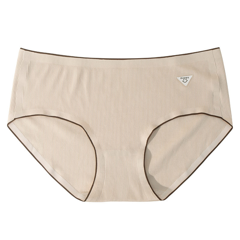 Ropa interior de algodón Niña antibacteriano entrepierna verano delgada cintura media triángulo pantalones cortos cabeza chica sin costuras más ropa interior de tamaño al por mayor