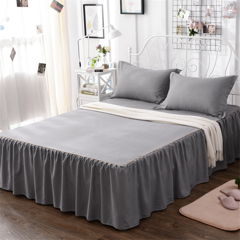 Una sola cubierta de cama de color sólido cubierta de cama de cama coreana sábanas de cama 1 m 1.5 / 2.0 m