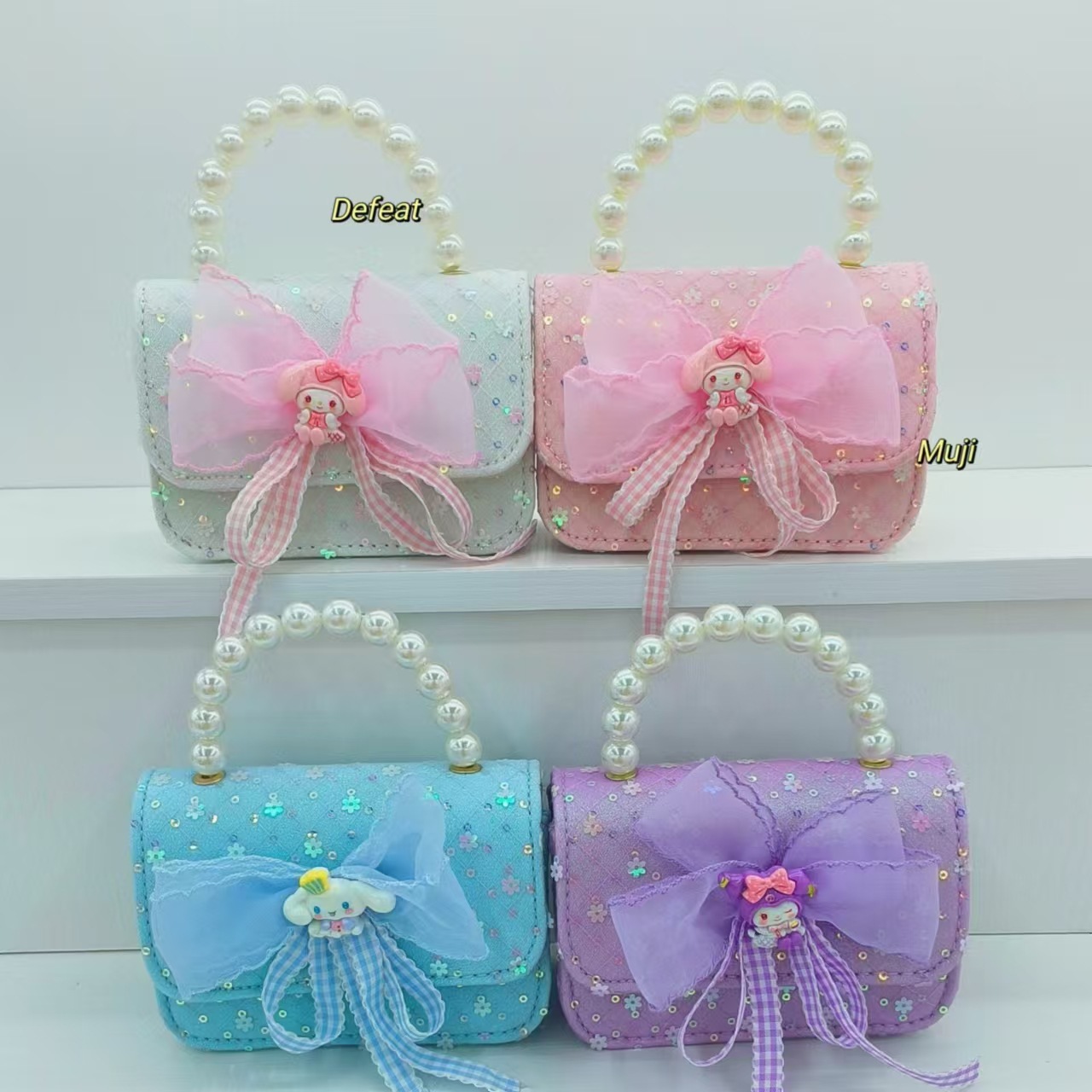 Bolso de perlas bolso de accesorios de cinturón Melody Kullomi bolso de princesa infantil bolso de Año Nuevo para niñas bolso pequeño