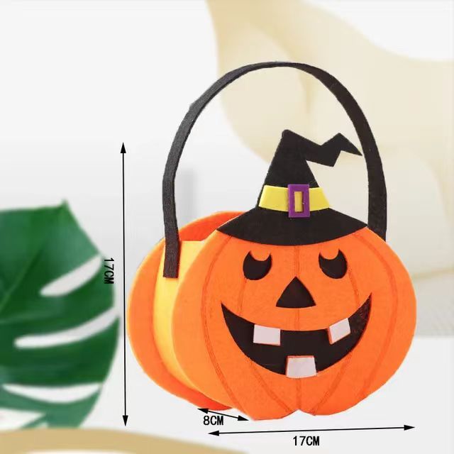 メーカー現物ハロウィーン子供がフェルトキャンディー袋カボチャ呪術師の祝日パーティーフェルトバッグを責める|undefined