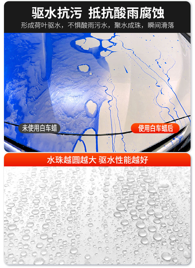 Shikai Xc Car Wax White Car Special Car Wax Waxing Maintenance Glazing Car Maintenance Scratch Paint Polishing