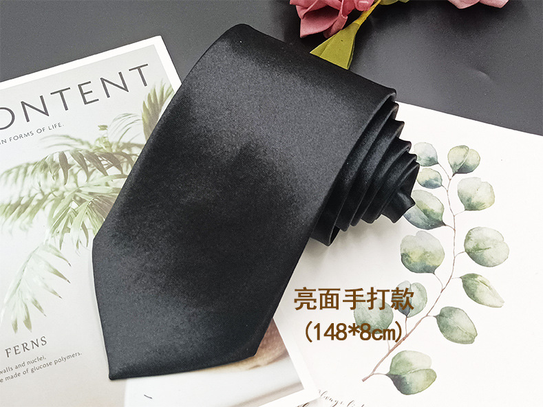 En stock color sólido negro cremallera lazo de los hombres y las mujeres perezoso moda casual mate brillante camisa decorativa mano golpeando