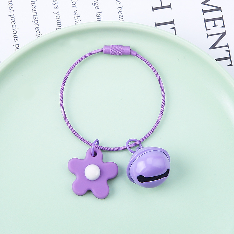 11g Weight Keychain Classification 1 Piece Quantity Holiday, Daily Occasion Alloy, soft glue, Steel Material Flower Pattern Epoxy Design Sweet Style 1 Piece Sweet Flower Alloy Soft Glue Steel Epoxy Keychain 3