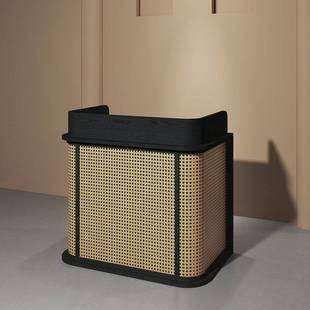 Cashier Shop Small Japanese Rattan Hotel Small Bar Restaurant Entrance Consultation Desk Reception Welcome Wholesale