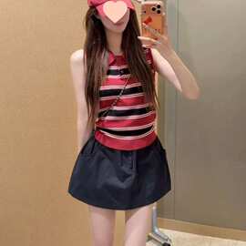冰爽丝  2026新款条纹polo衫女夏季小个子穿搭图片色其他外穿
