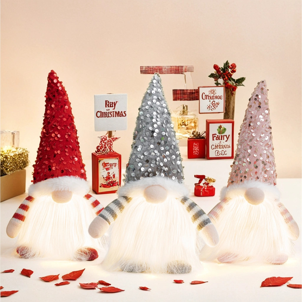 500g Weight Christmas Nordic Style Cute Doll Party Ornaments Decorative Props Rudolph Doll