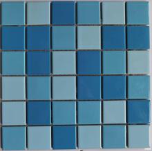 蓝色水鱼赛克用水庭院马赛鱼池拼图地砖陶瓷泳池游泳池户外瓷砖专