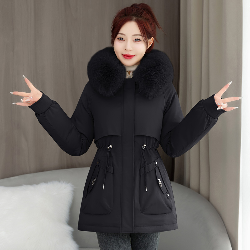 Comercio exterior adición de invierno 2025 nuevo estilo de superando la ropa de algodón de mujer versión corta de la chaqueta de algodón suelta image 6