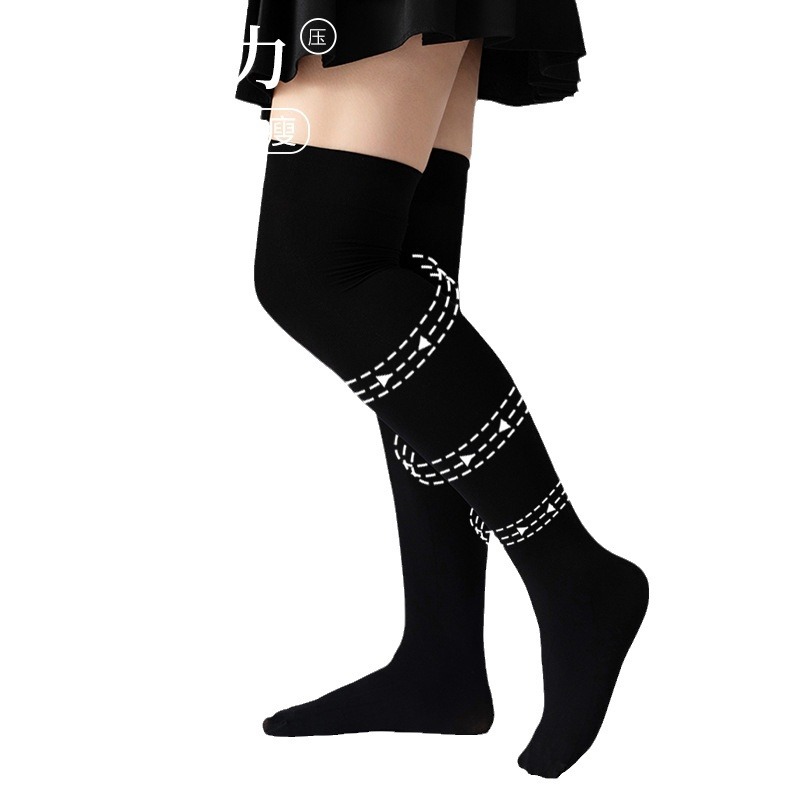 Medias largas talla grande | Calcetas de terciopelo modeladoras