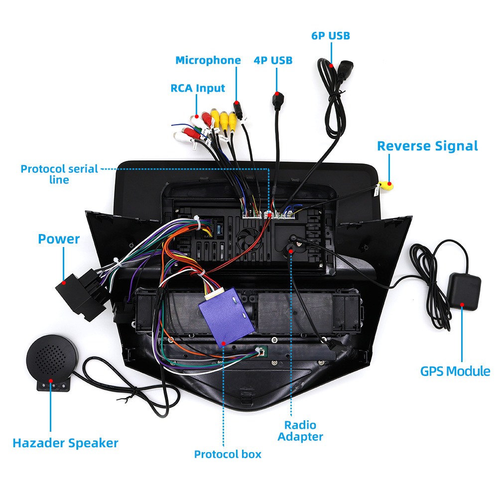 Transfronterizo para 08-15 clásico Cruze gran pantalla coche Bluetooth GPS reproductor carplay