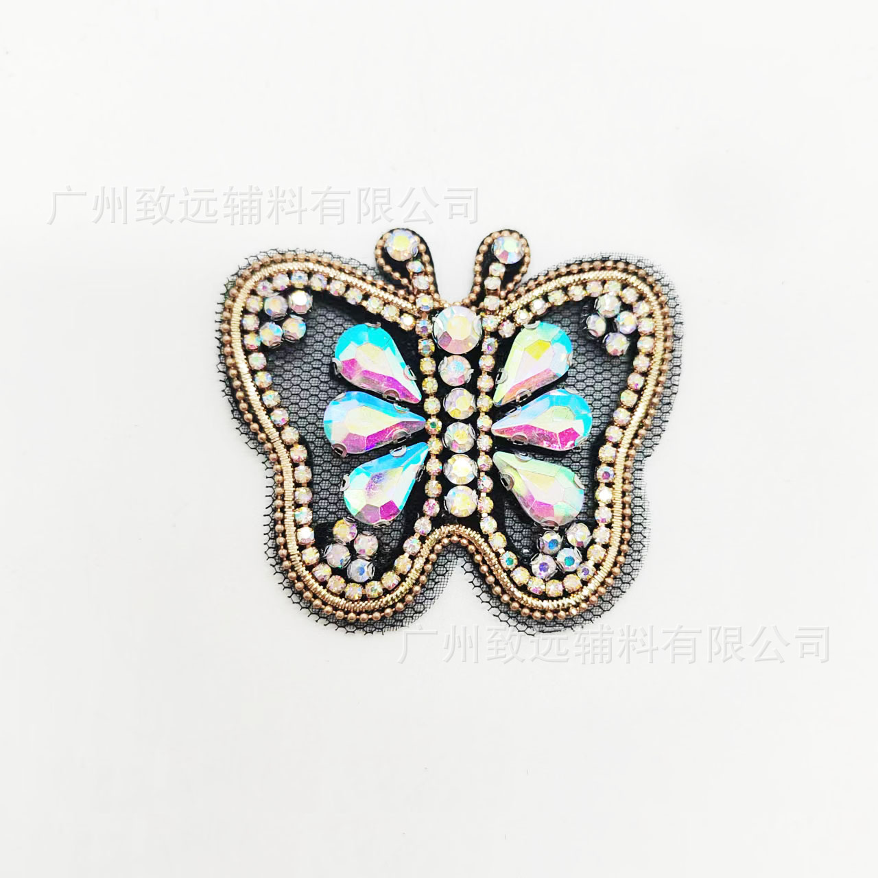 Nueva moda suministro pegajoso diamante mariposa de cristal pegatinas de tela Ropa Accesorios zapatos y sombreros bolsa Decoración Accesorios DIY image 7