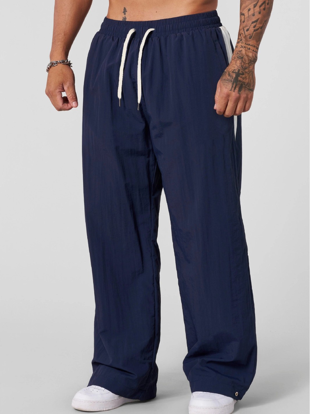 Pantalones deportivos y de ocio para hombres en primavera y otoño pantalones largos de algodón, arena de cáñamo, lavado de aire, flexibilización, tubo recto, pantalones de trapeador de colores transfronterizos europeos y estadounidenses