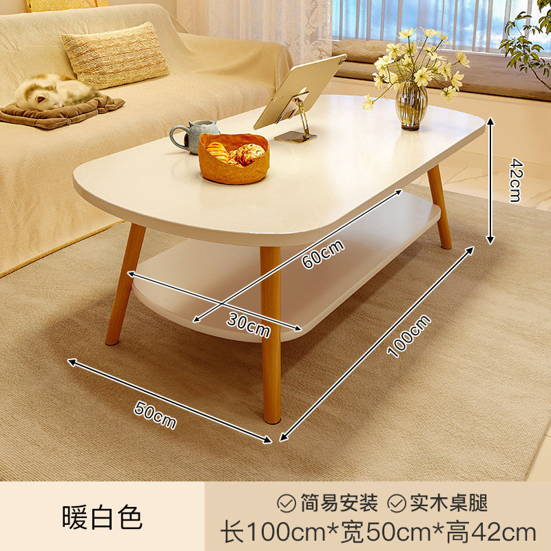 Mesa de té sala de estar pequeña casa simple simple mesa pequeña habitación de alquiler mesa baja balcón mesa de té