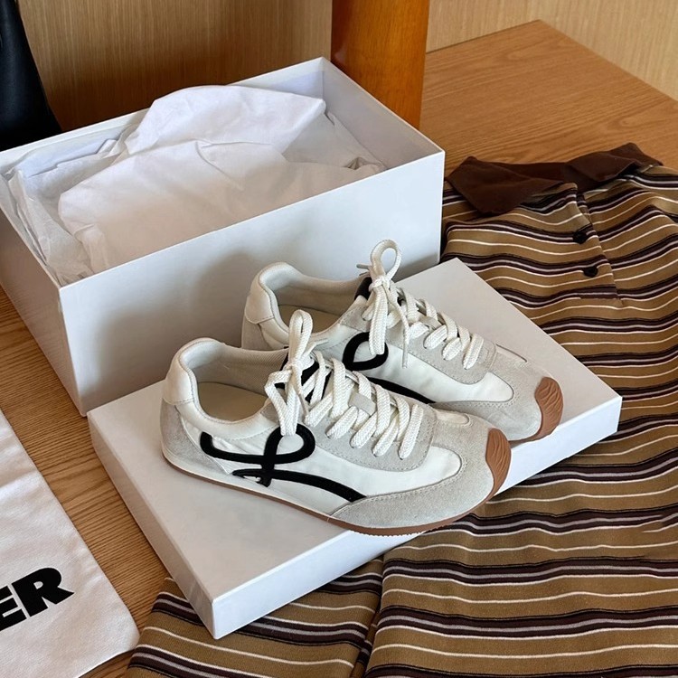 La marea no es sur ~ Nuevo súper fuego Forrest Gump zapatos de entrenamiento alemán con cordones para mujer zapatos deportivos casuales de moda retro para mujer