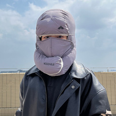 雷鋒帽冬季護耳簡約騎車抗風防寒保暖帽子時尚潮流加絨加厚棉帽男