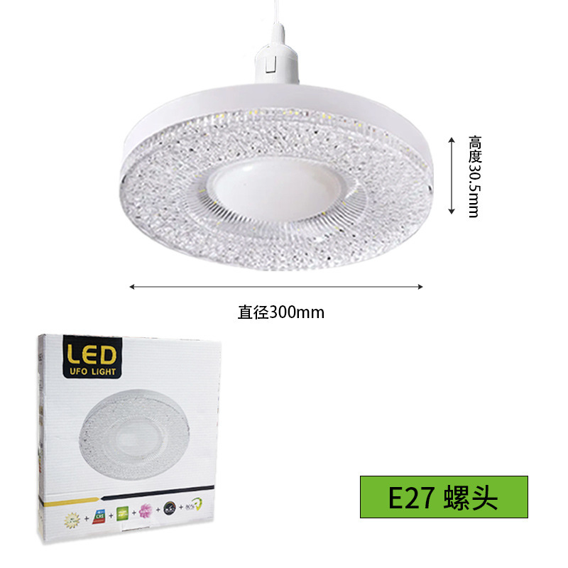 新品led電球e27ネジ口円形スクエアライト家庭用保護眼省エネネジ口アクリルLEDポールライト|undefined