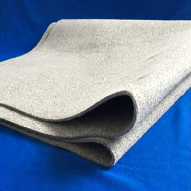羊毛毡鞋垫用灰色羊毛针刺毡 4mm灰色软羊毛毡含量风格均可按要求