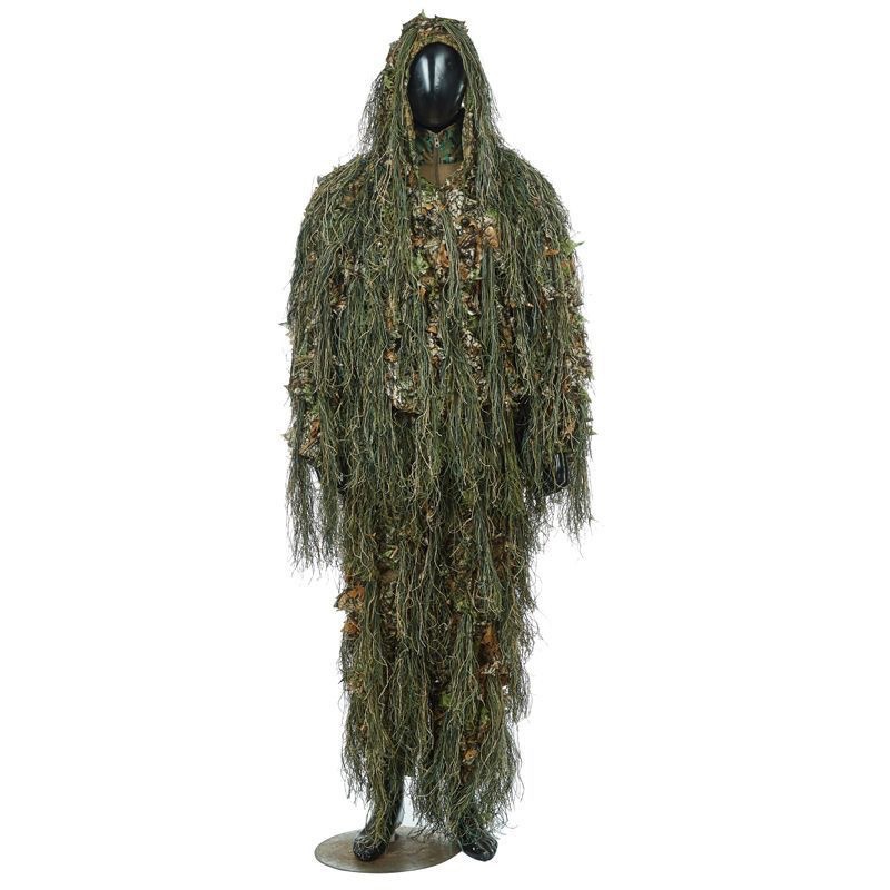 Camuflaje 3D híbrido jungle Geely traje de hoja de seda set de caza al aire libre set de hojas