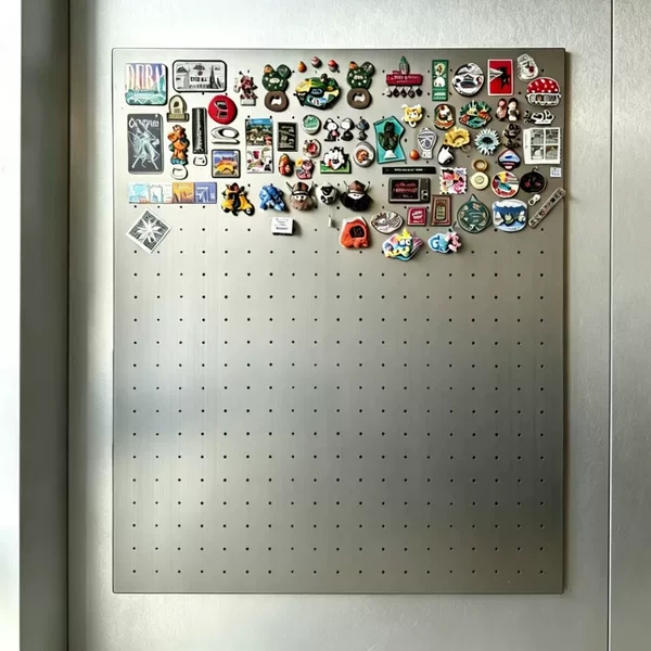 430 Stainless Steel Perforated Board Shelf for Hanging Hardware and Baking Tools, Display Rack with Hooks, Multifunctional Kitchen Wall Hanging Board