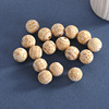 Round beads, carved bracelet with tassels, 16mm, 20mm