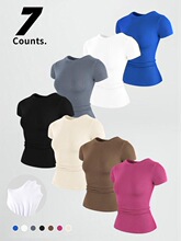 S 70397 American Style Cotton Tee ���ö��� �羳�����R