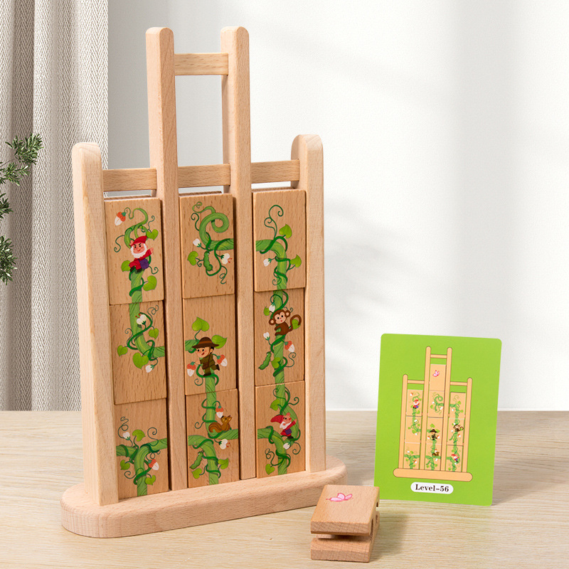 Puzzles de educación temprana para niños de 3 - 6 años de edad juguetes de madera maciza rompecabezas interactivo padre-hijo juguete cerebral manual