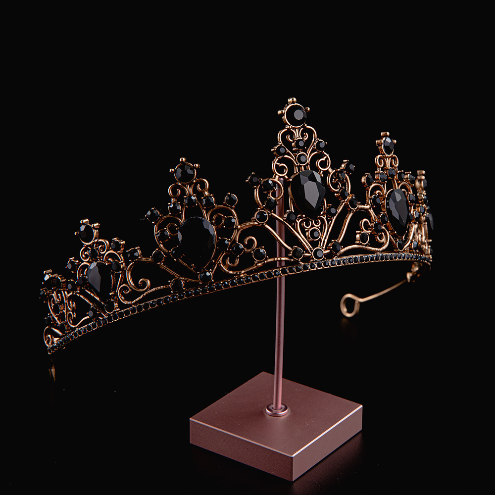 2024 verano explosivo material de aleación galvanizado estilo simple princesa corona de cumpleaños corona de boda corona de novia