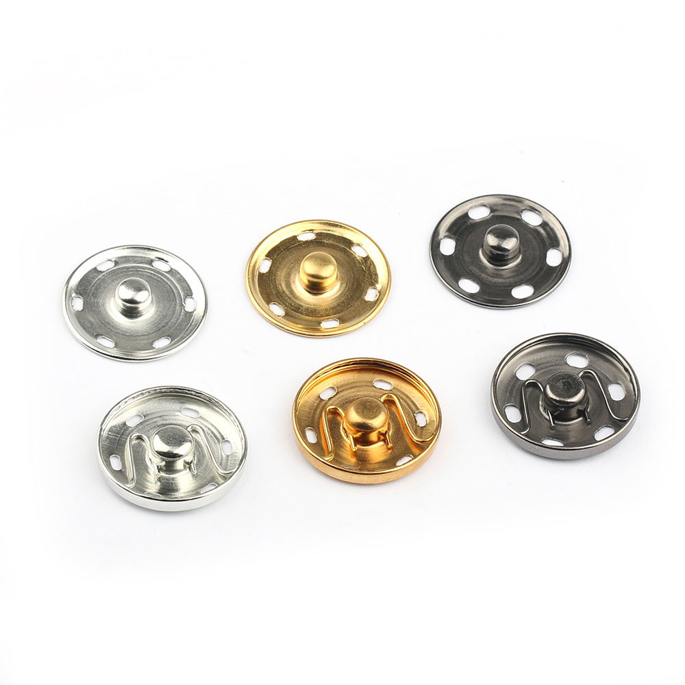 Fabricante venta al por mayor metal hebilla oculta cobre botón a presión/botón metal hebilla invisible abrigo trench abrigo suéter botón en stock