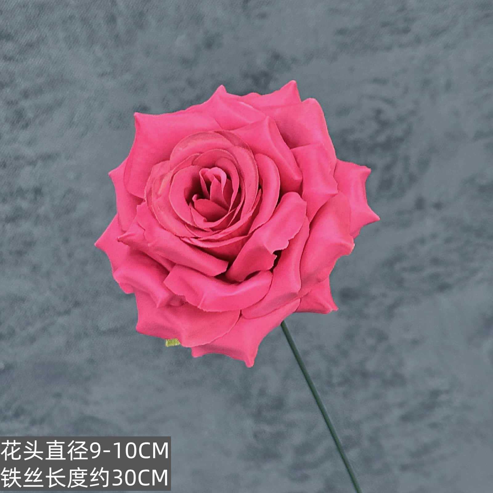 Silk cloth-diamond rose row signature-dark rose red