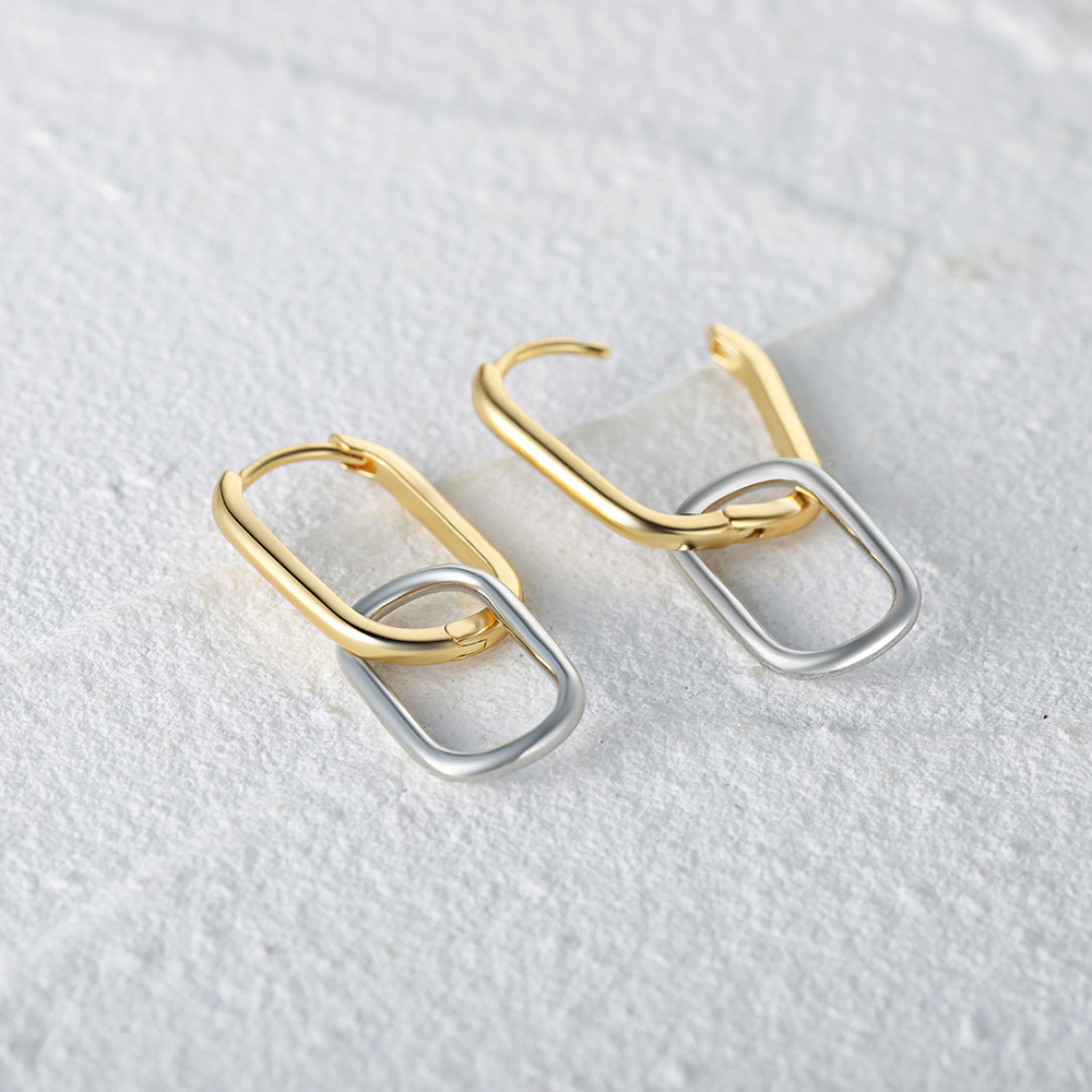 1g Weight 925 Sterling Silver Ear Needle Material Earrings Classification 1 Pair Quantity Daily Occasion 925 Sterling Silver Material Geometric Pattern All Seasons Season Women's Gender Mixed Metal Design Simple Style, IG Style Style 1 Pair 925 Sterling Silver 925 Sterling Silver Earrings Geometric Earrings 8