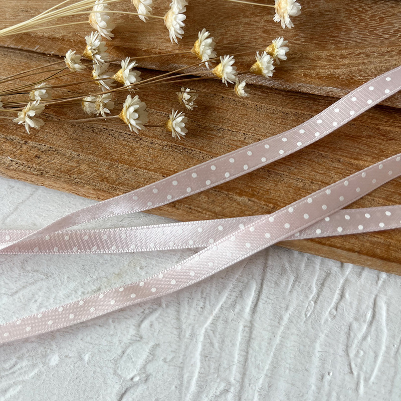 High-Gloss Polka Dot Ribbon Lace Ribbon Bow Accessories Lolita Doll Clothes DIY Materials