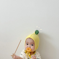 Ins-style lemon print baby onesie 2024 spring new edition baby harry suit for kids diaper set