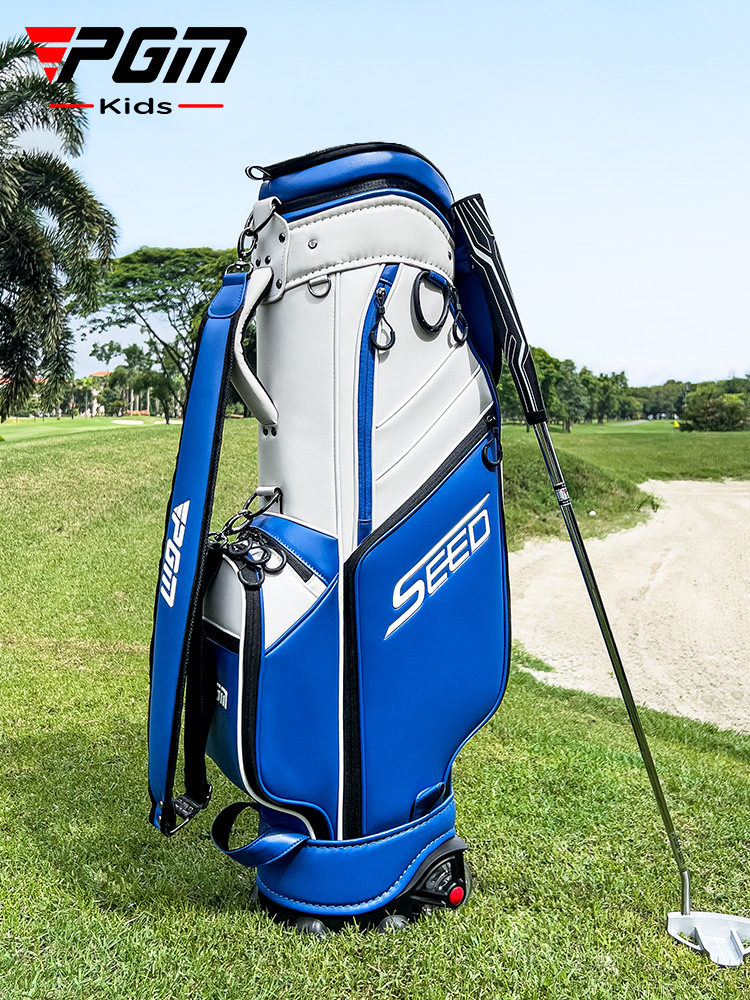 Túi golf trẻ em PGM vỏ cứng chống nước có bánh xe kéo, thiết kế kính thiên văn co giãn — QB162-Trắng hồng (cỡ lớn), QB162-Trắng hồng (cỡ vừa), QB162-Trắng hồng (cỡ nhỏ), QB162-Màu xanh trắng (lớn)