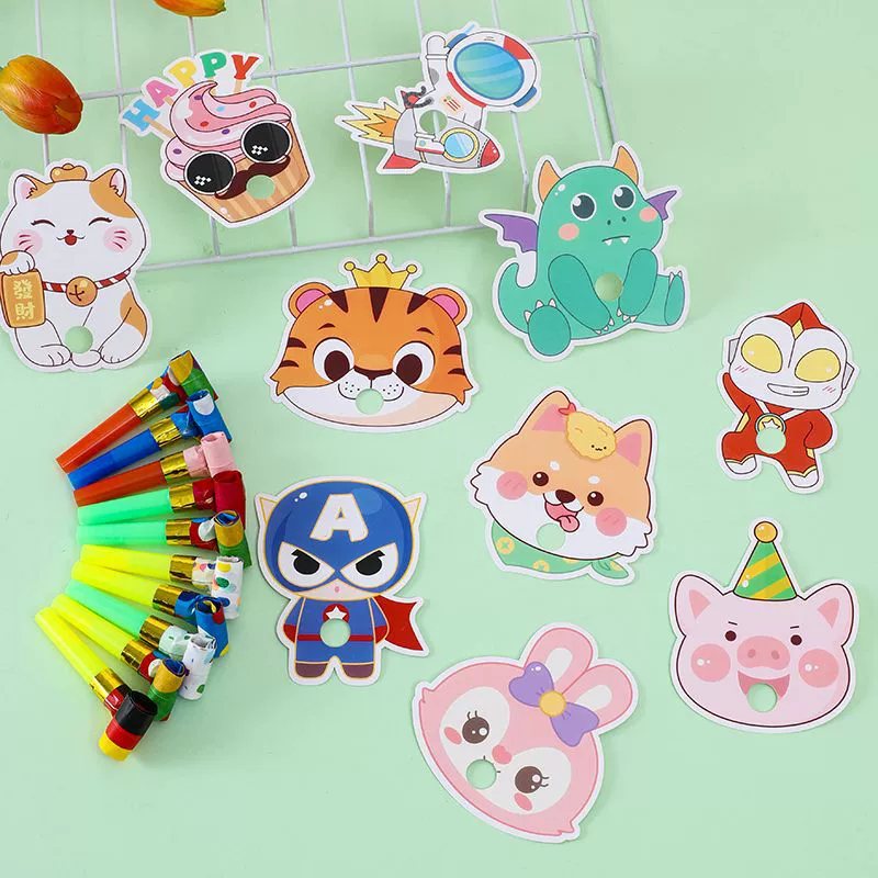 Новый мультяшный дракон, принадлежности для дня рождения, реквизит, игрушки для поддержки, реквизит для вечеринки, свисток