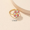 Sophisticated ring, universal accessory, flowered, suitable for import, internet celebrity, on index finger, wholesale