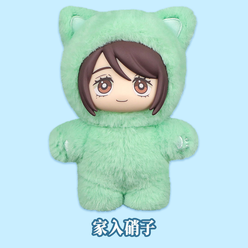 Encantos autorizados genuinos, volver a luchar contra la muñeca gato, cinco figuras, Yiqi, caja ciega, colgante de anime, periféricos de regalo