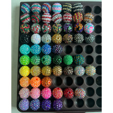 20mm彩色树脂钻球杨梅珠钻球珠子串珠笔珠宝DIY配件Chunky Beads