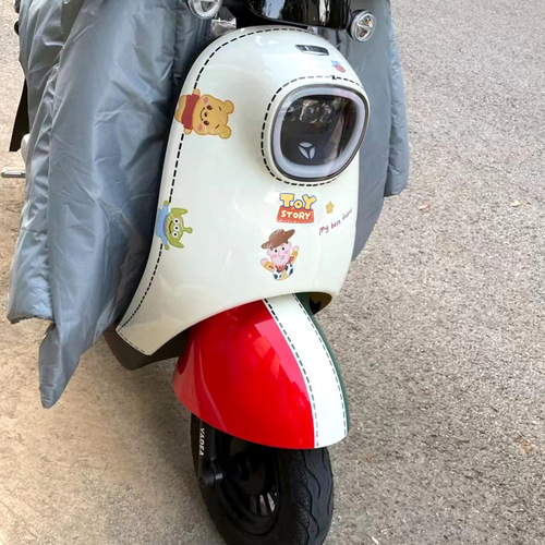 Cartoon Winnie the Pooh Electric Motorcycle Sticker Cute Helmet Scratch Decorative Sticker Laptop Phone Case Sticker