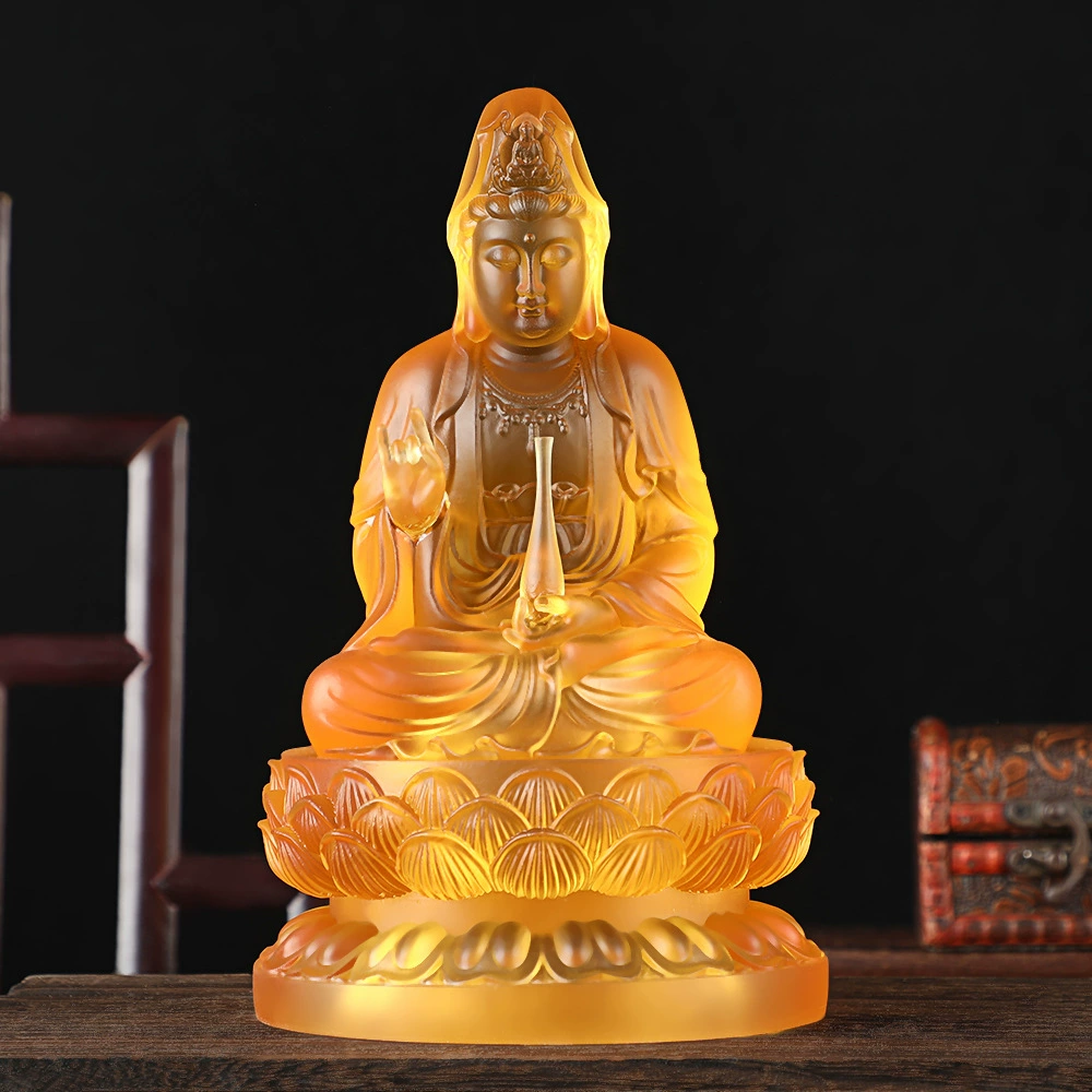 Шуй Люли Гуаньинь Будда Будда Статуя Гуаньинь Будда Дом Дома Гуаньинь Статуя Смолы Бодхисаттвы Гуаньинь