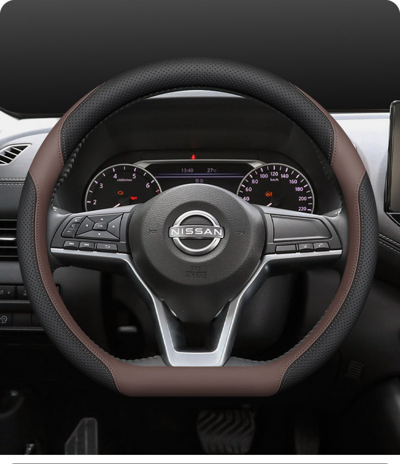 Suitable for Nissan Steering Wheel Covers for 14Th Generation Sylphy, Classic Teana, Qashqai, X-Trail, Sunny, and All-Season Universal Car Steering Wheel Covers